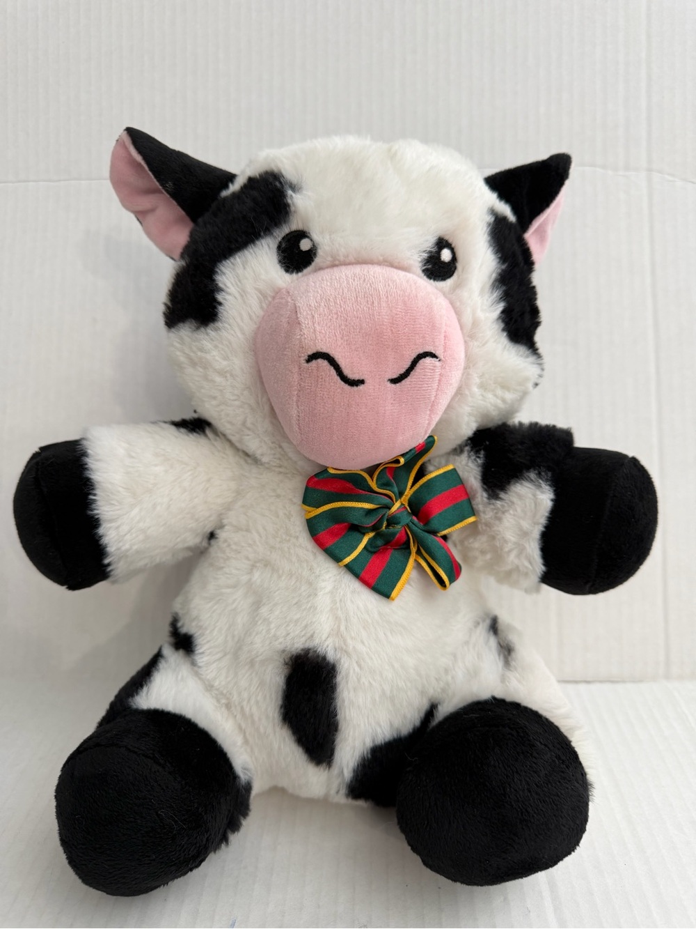 Pacific Coast Dist Cow with Bow Plush